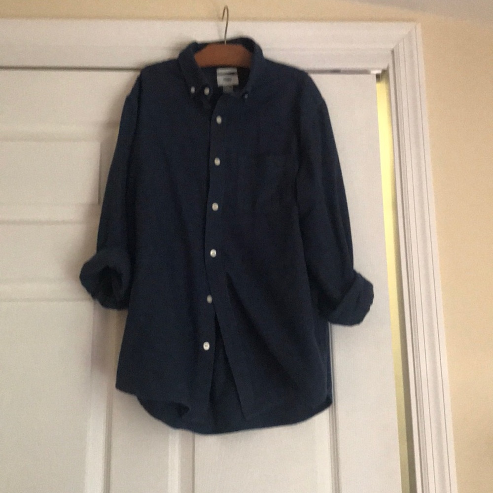 Blue button down